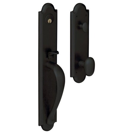 Baldwin Full Dummy Handlesets Satin Black 6402.190.RFD